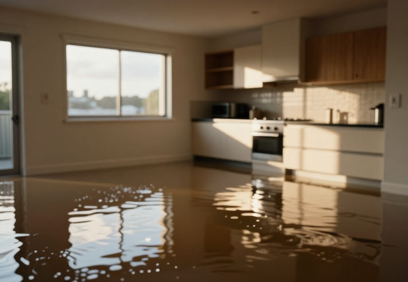 Flooded basement in Narraweena before restoration
